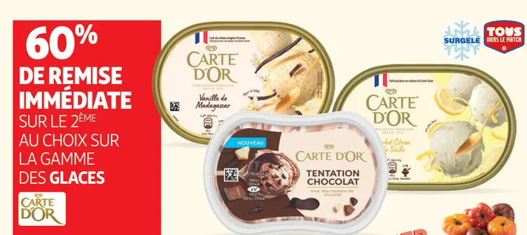 Offre: Glace Vanille de Madagascar, Glace Tentation 