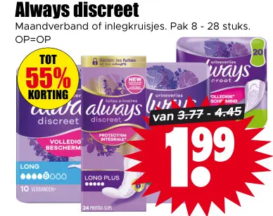 Aanbieding: Always discreet