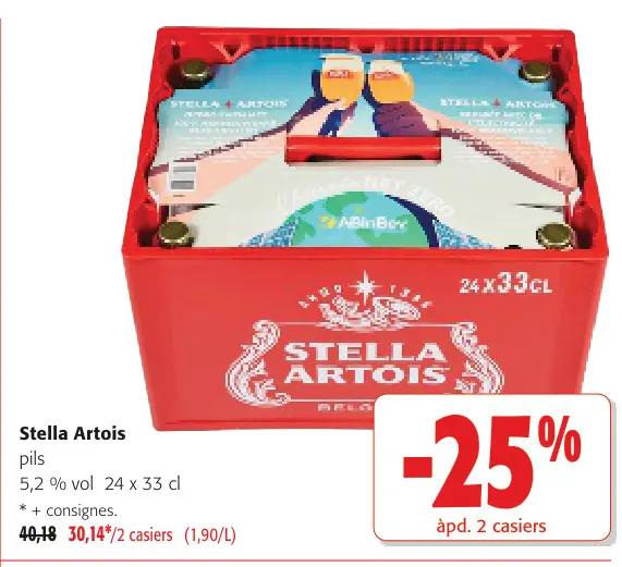 Offre: Stella Artois pils