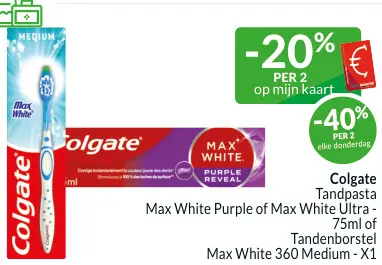Promotie: Colgate Tandpasta Max White Purple of Max White Ultra