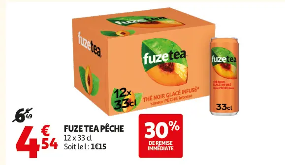 Offre: Fuze tea pêche