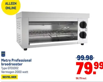 Aanbieding: Metro Professional broodrooster