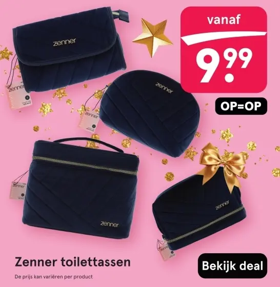 Aanbieding: toilettassen