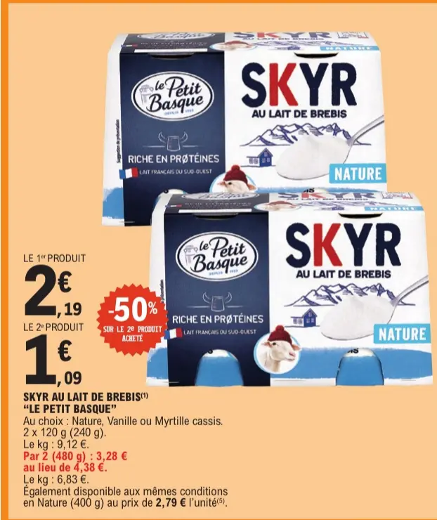 Offre: Skyr au lait de brebis