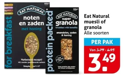 Aanbieding: Muesli of granola
