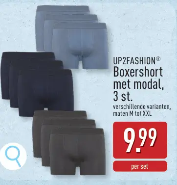 Promotie: Boxer avec modal