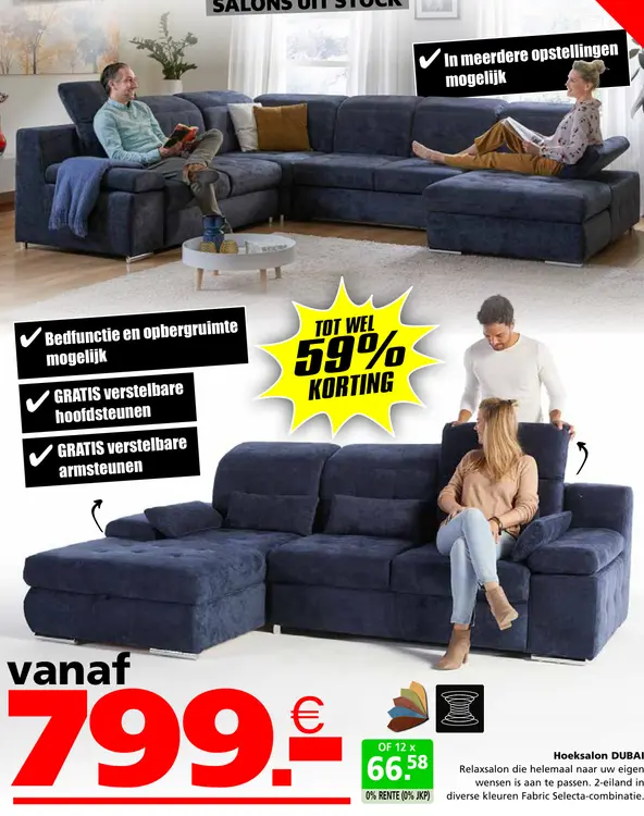 Promotie: Hoeksalon DUBAI