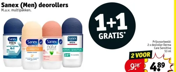 Promotie: Sanex (Men) deorollers