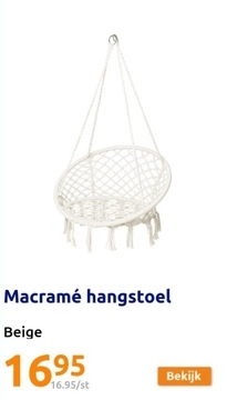 Aanbieding: Macramé hangstoel