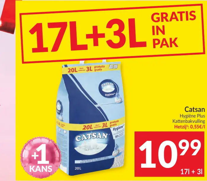 Promotie: Hygiène Plus Kattenbakvulling