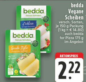 Aanbieding: bedda Vegane Scheiben