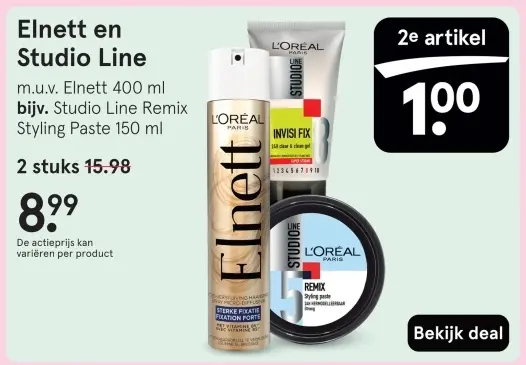 Aanbieding: Elnett en Studio Line