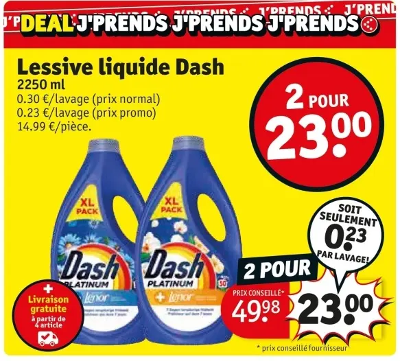 Offre: Lessive liquide