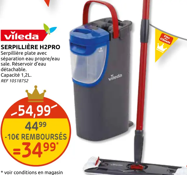 Promotie: Serpillière H2Pro