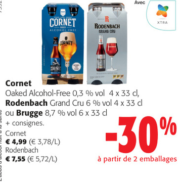 Offre: Cornet Oaked Alcohol-Free / Rodenbach Grand C