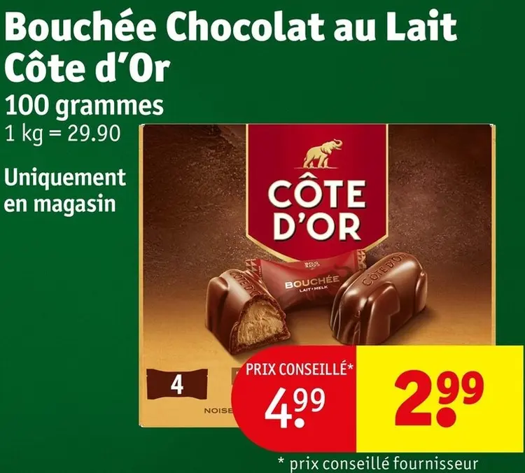 Offre: Bouchée Chocolat au Lait