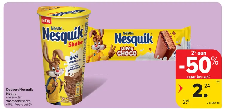 Promotie: Dessert Nesquik