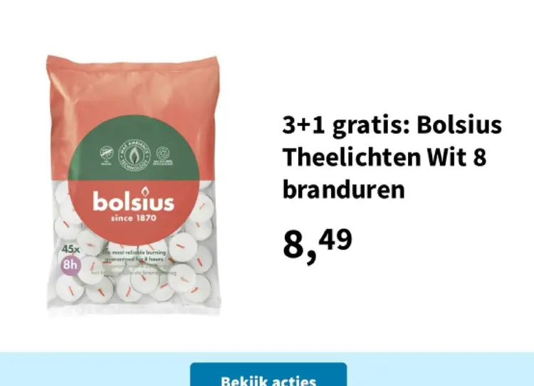 Aanbieding: Theelichten Wit
