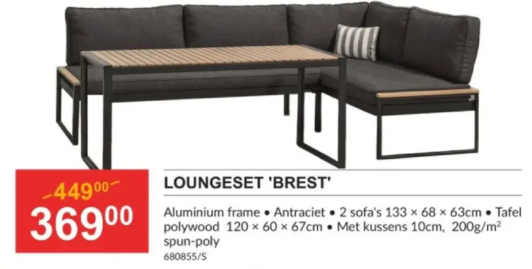 Promotie: Loungeset 'brest'