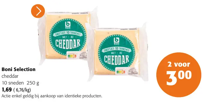 Promotie: cheddar