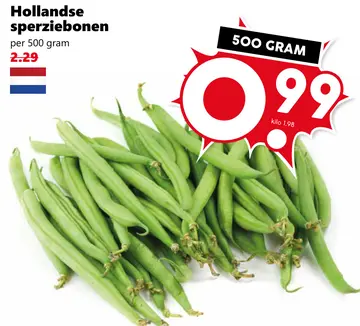 Aanbieding: Hollandse sperziebonen