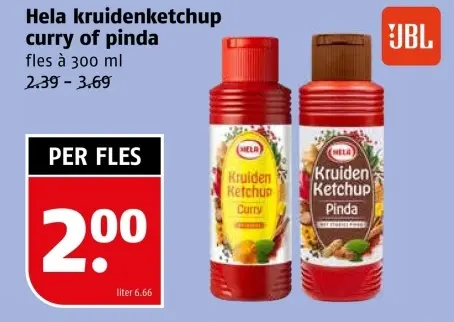 Aanbieding: Hela kruidenketchup curry of pinda
