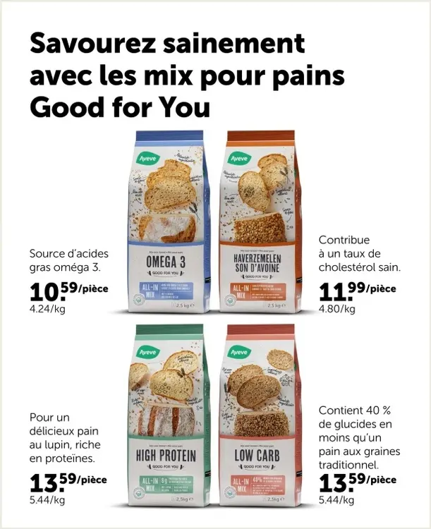 Offre: Mix pour pains Omega 3