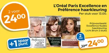 Aanbieding: L'Oréal Paris Excellence en Préférence haarkl