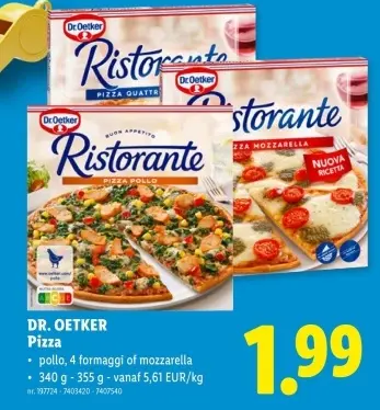 Promotie: Pizza