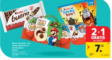 Offre: Bueno, Surprise, Joy, Happy Moments et Schoko-Bons