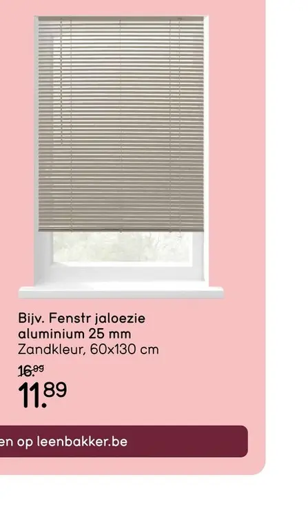 Promotie: Fenstr jaloezie aluminium 25 mm