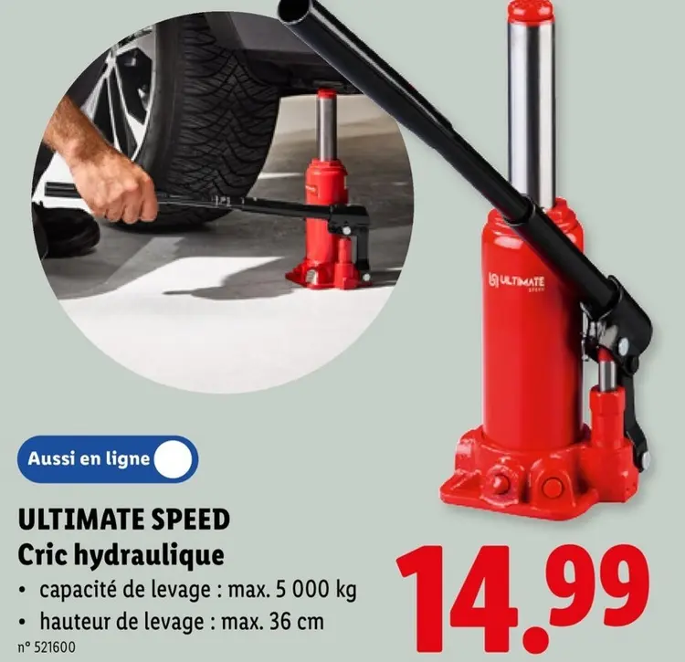 Offre: ULTIMATE SPEED Cric hydraulique