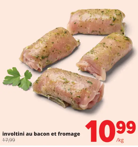 Offre: involtini au bacon et fromage