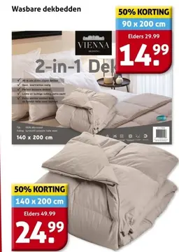 Aanbieding: Wasbare dekbedden 2-in-1 Del