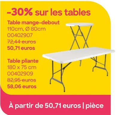 Offre: Table mange-debout