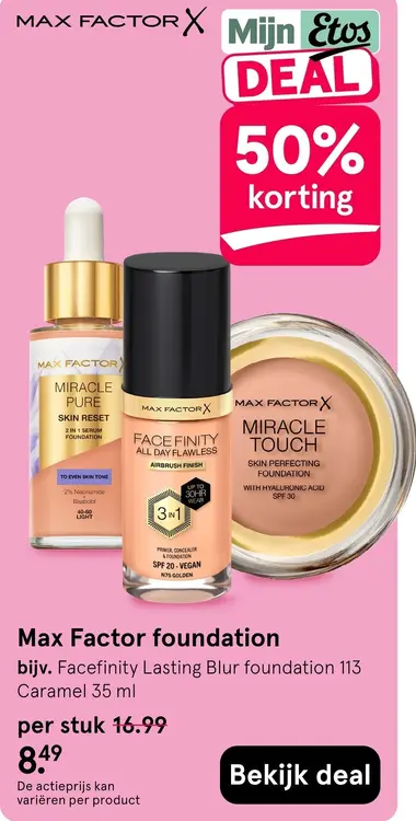 Aanbieding: Max factor Foundation