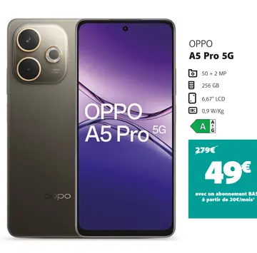 Offre: OPPO A5 Pro 5G