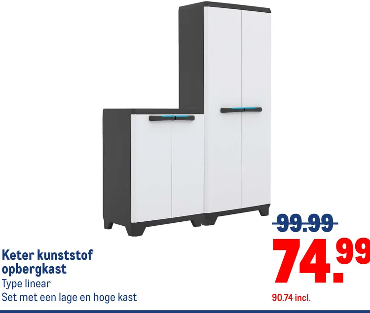Aanbieding: kunststof opbergkast