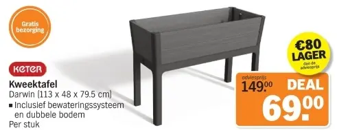 Aanbieding: Kweektafel Darwin 113 x 48 x 79,5 cm