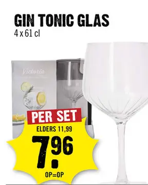 Aanbieding: GIN TONIC GLAS