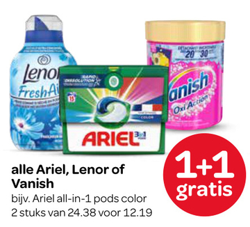 Aanbieding: Ariel all-in-1 pods color