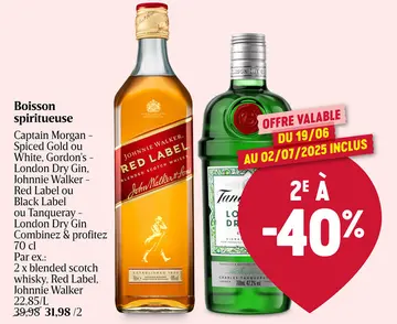 Offre: Boisson spiritueuse