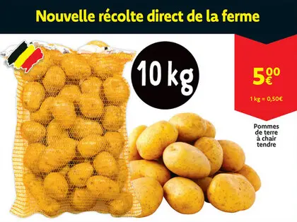 Offre: Pommes de terre à chair tendre