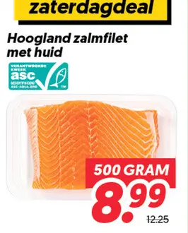 Hoogland zalmfilet met huid