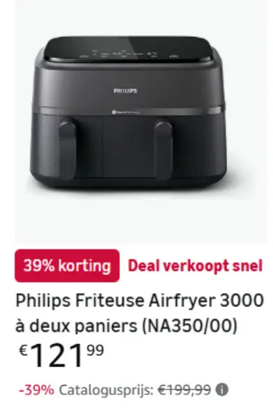Promotie: Philips Friteuse Airfryer 3000