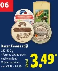Aanbieding: Kazen Franse stijl