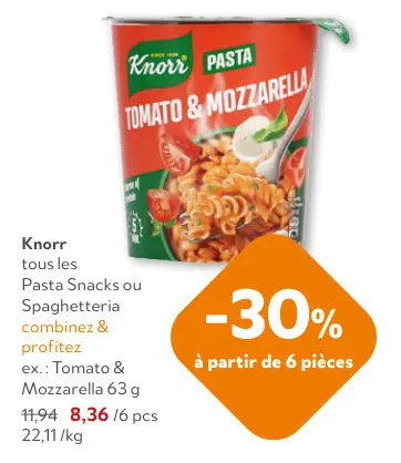 Offre: Pasta Tomato & Mozzarella