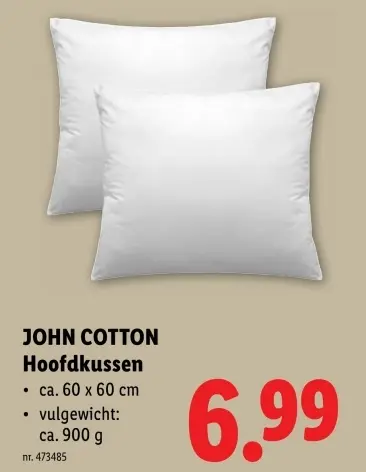 Promotie: Hoofdkussen