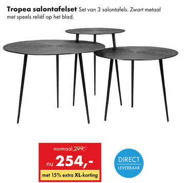 Aanbieding: Tropea salontafelset