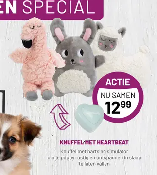 Aanbieding: KNUFFEL MET HEARTBEAT
